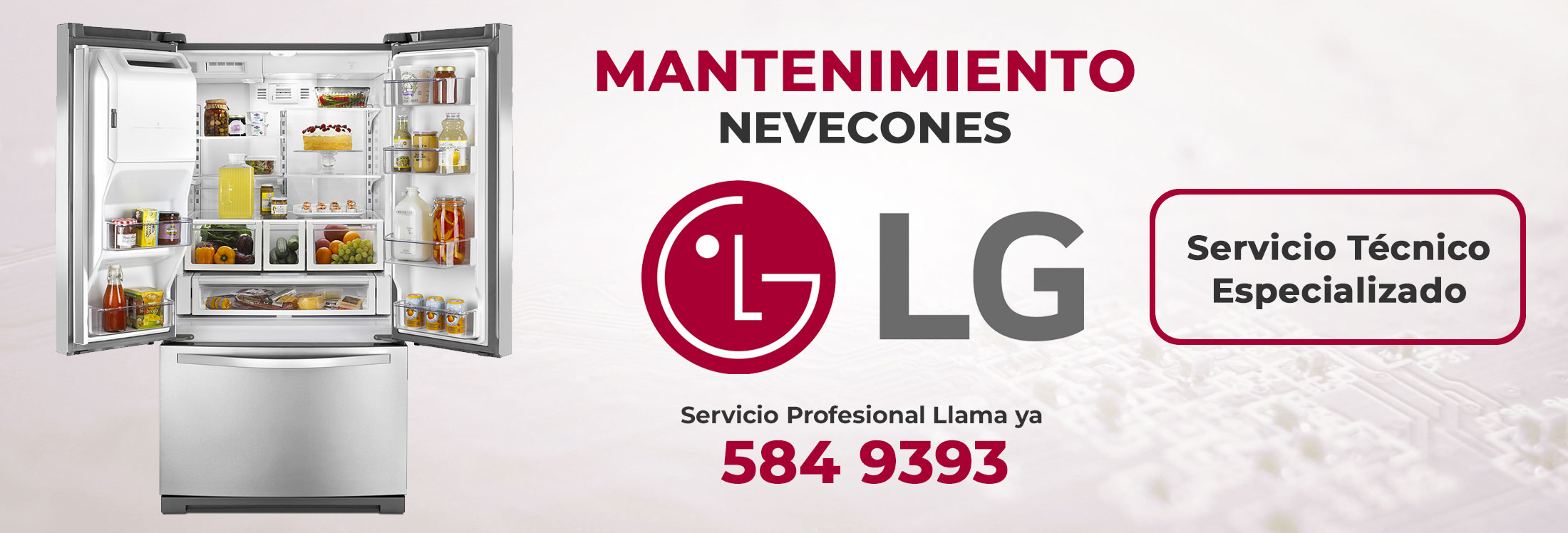 Reparación y mantenimiento Neveras - Lavadoras LG