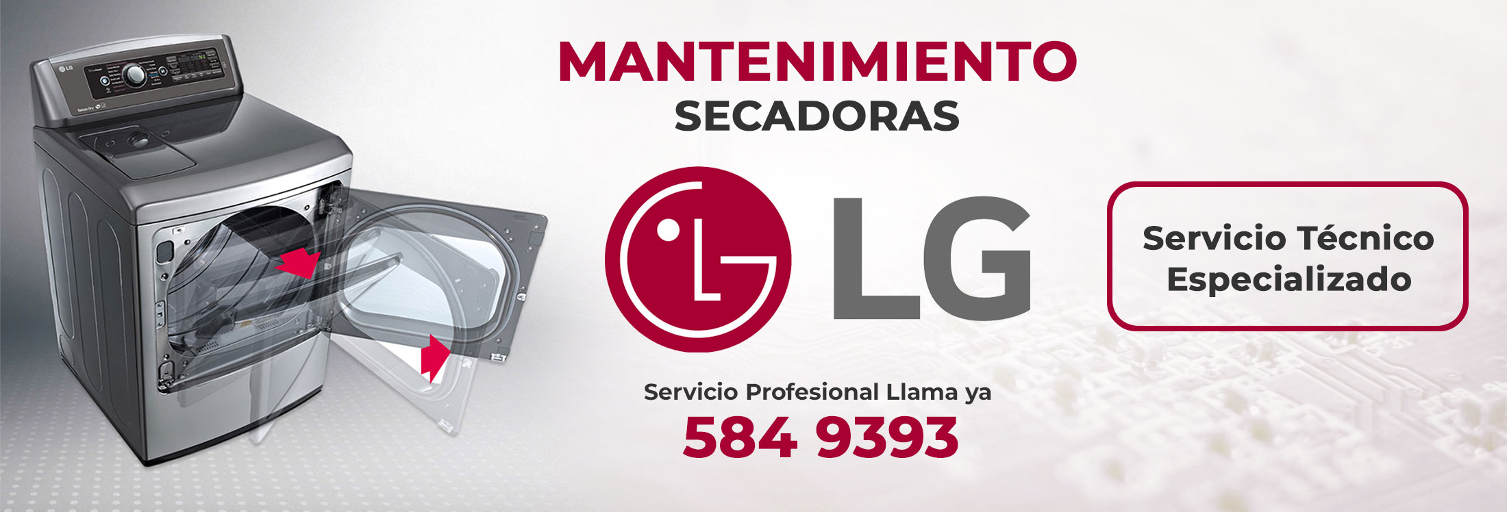 Reparación y mantenimiento Neveras - Secadoras LG