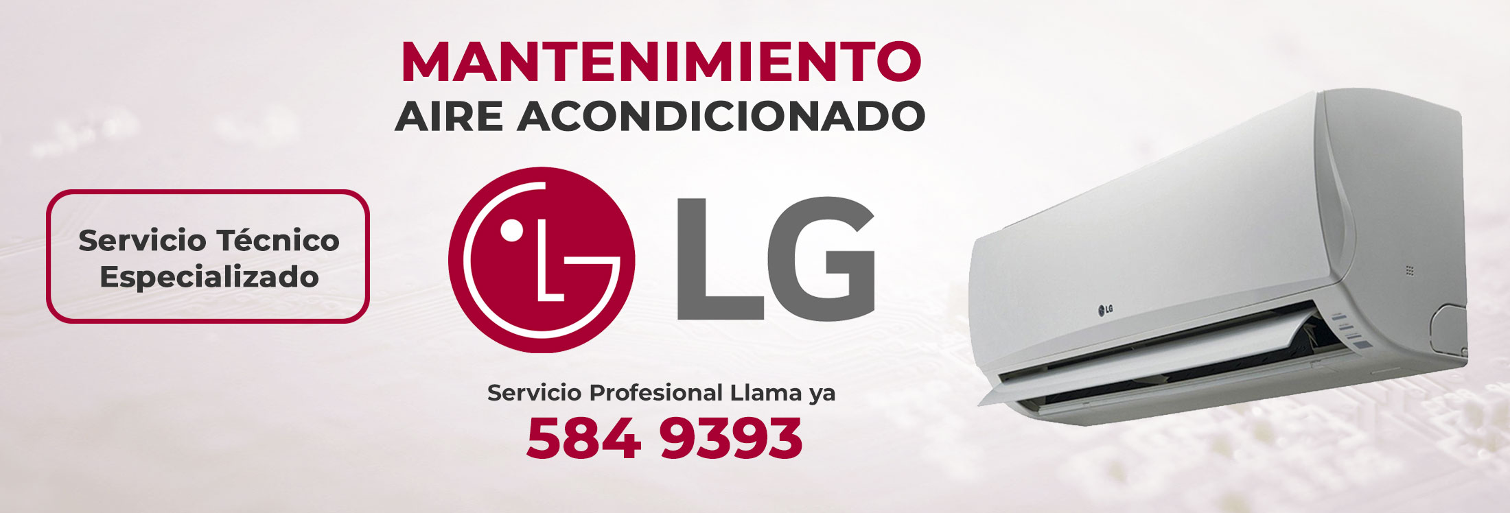 Reparación y mantenimiento Aire Acondicionado LG